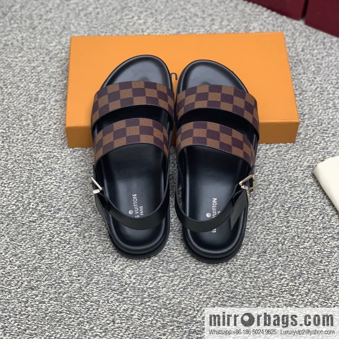 LV/Louis Vuitton with classic PVC and black men's sneakers