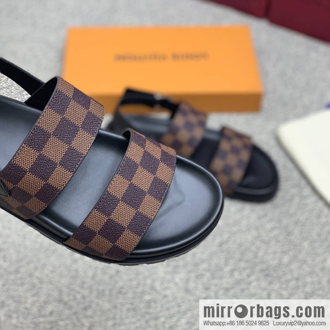 LV/Louis Vuitton with classic PVC and black men's sneakers