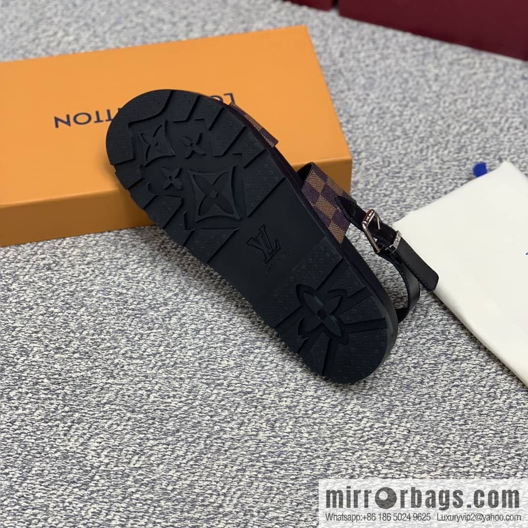 LV/Louis Vuitton with classic PVC and black men's sneakers