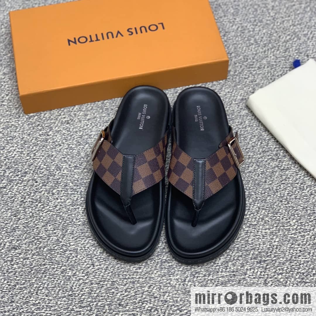 LV/Louis Vuitton with classic PVC and black men's sneakers