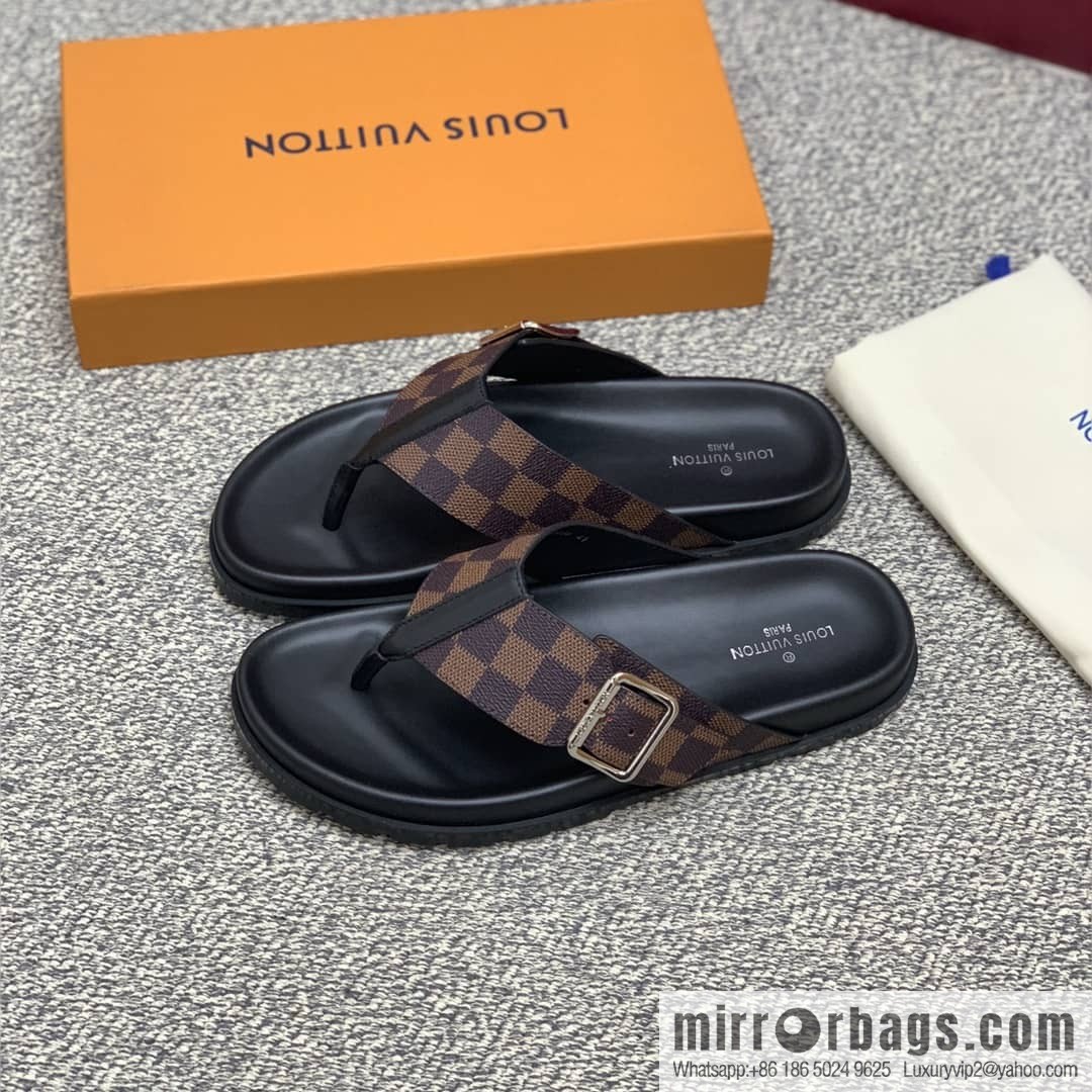 LV/Louis Vuitton with classic PVC and black men's sneakers