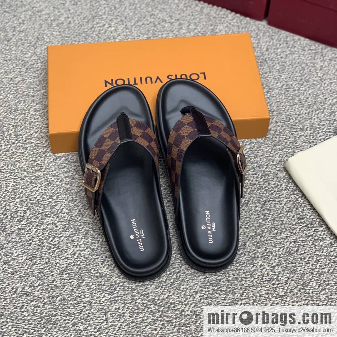 LV/Louis Vuitton with classic PVC and black men's sneakers