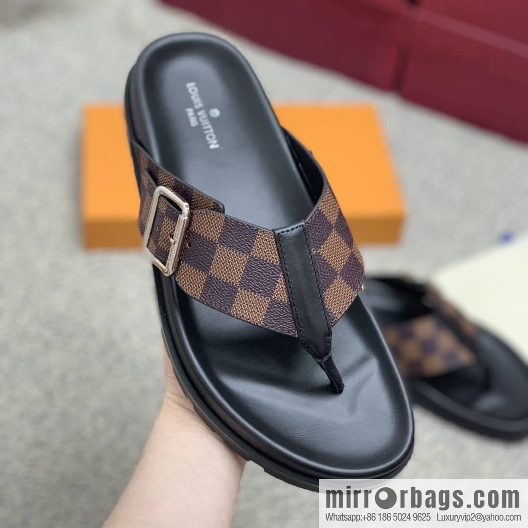 LV/Louis Vuitton with classic PVC and black men's sneakers