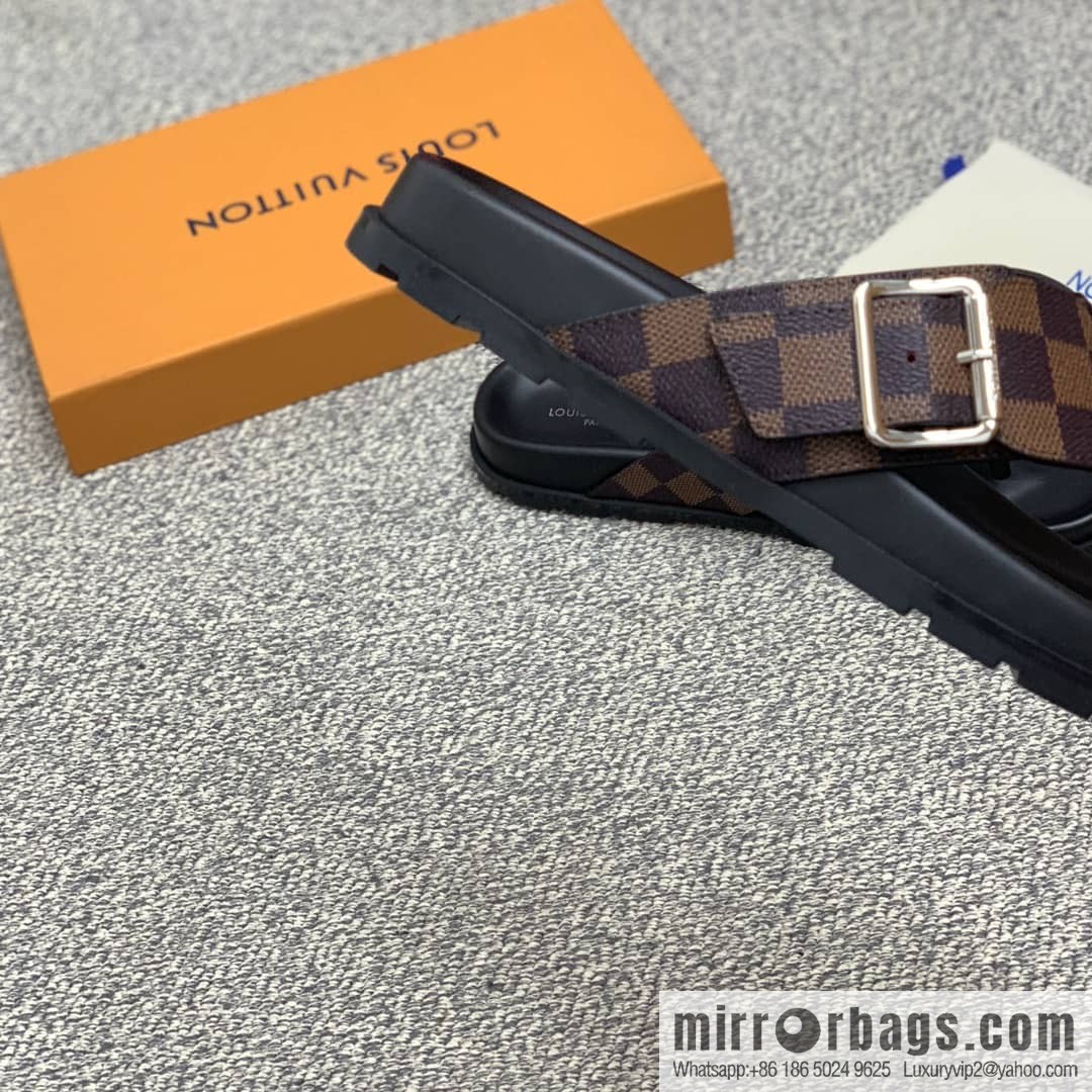 LV/Louis Vuitton with classic PVC and black men's sneakers