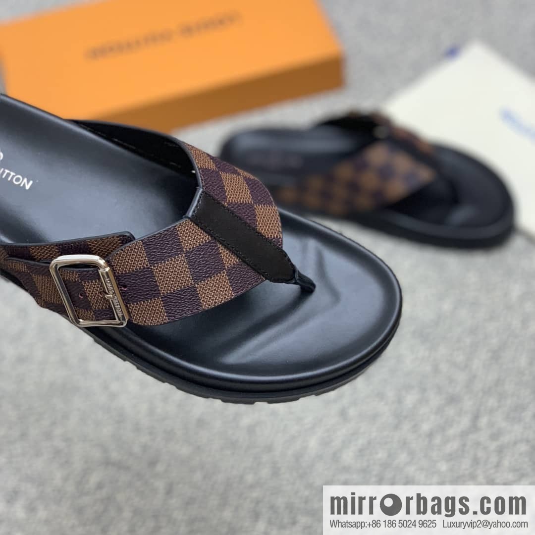 LV/Louis Vuitton with classic PVC and black men's sneakers