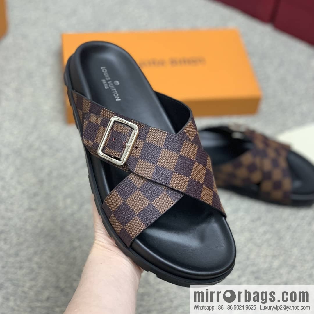 LV/Louis Vuitton with classic PVC and black men's sneakers
