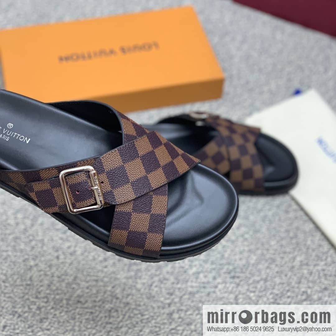 LV/Louis Vuitton with classic PVC and black men's sneakers