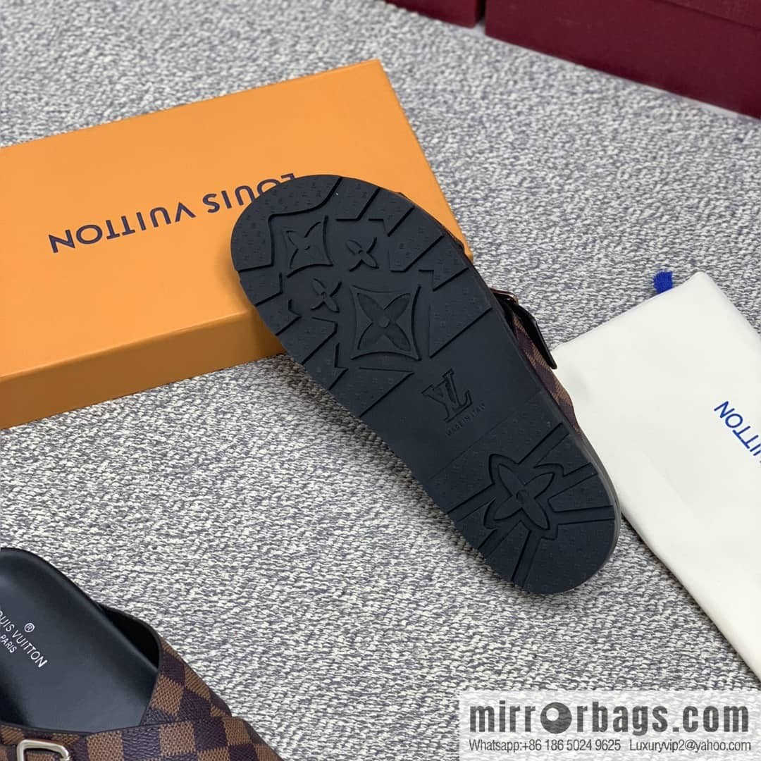 LV/Louis Vuitton with classic PVC and black men's sneakers