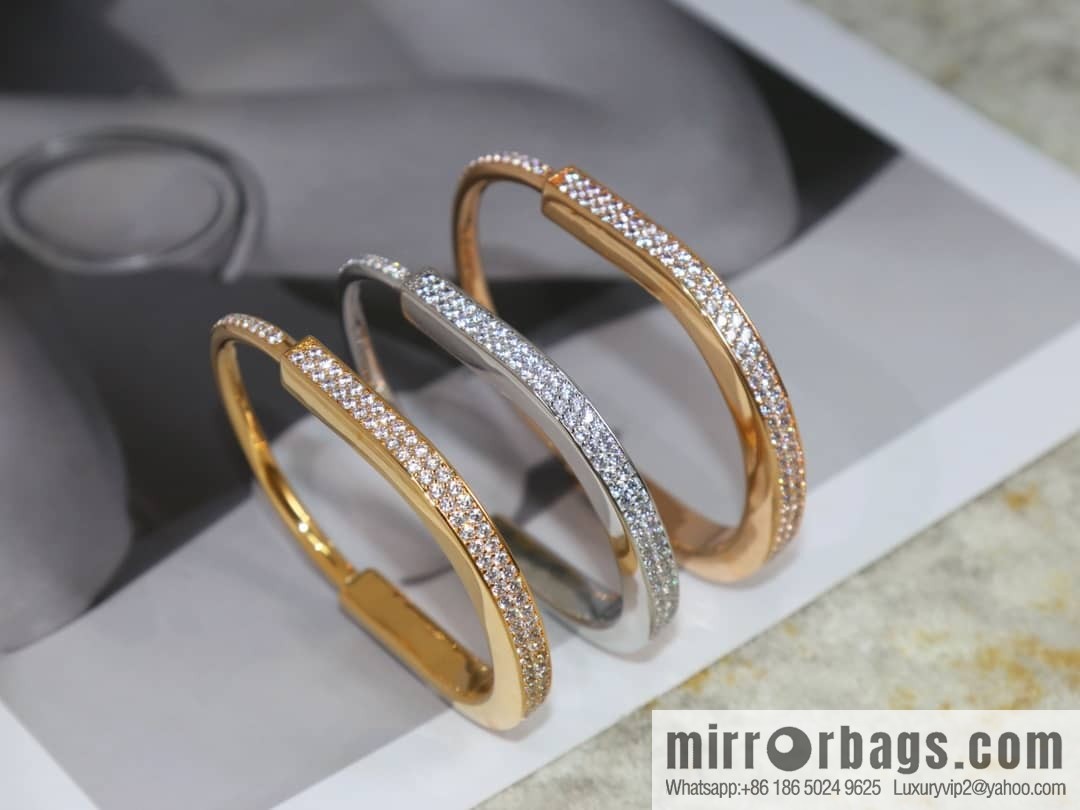 Tiffany Lock Full Drill, Half Drill, Spaced Drill, Glossy Lock Bracelet Bracelet