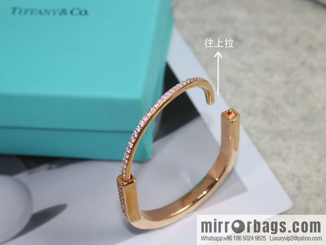 Tiffany Lock Full Drill, Half Drill, Spaced Drill, Glossy Lock Bracelet Bracelet