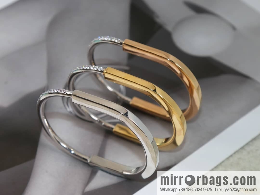 Tiffany Lock Full Drill, Half Drill, Spaced Drill, Glossy Lock Bracelet Bracelet