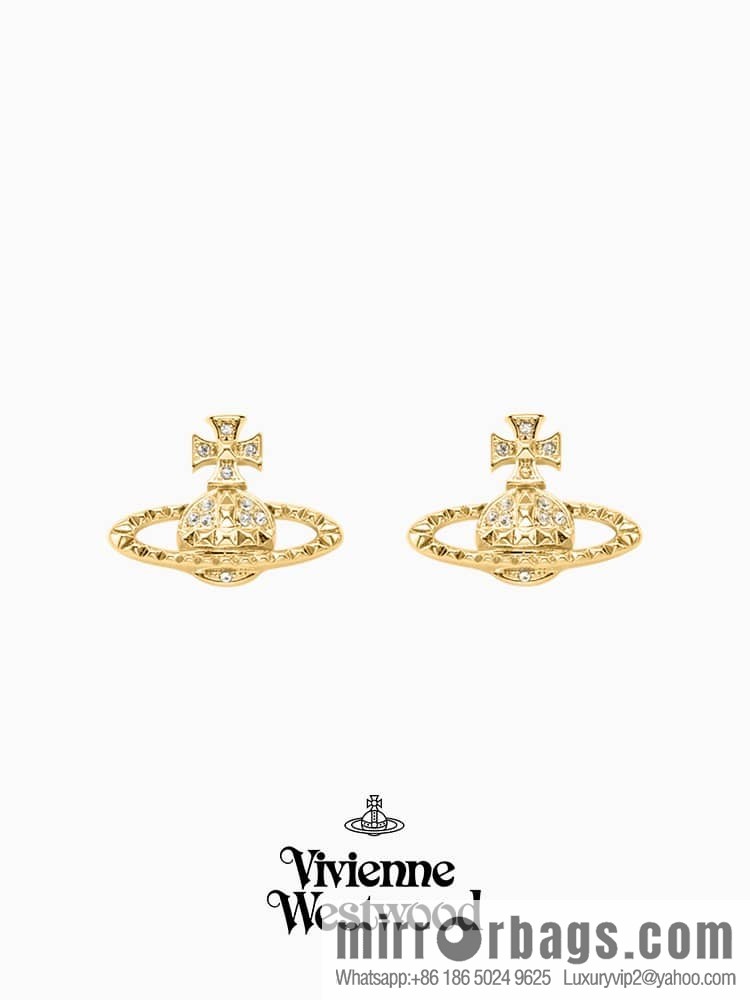 New ☑️ Vivienne Westwood Queen Mother Saturn earrings