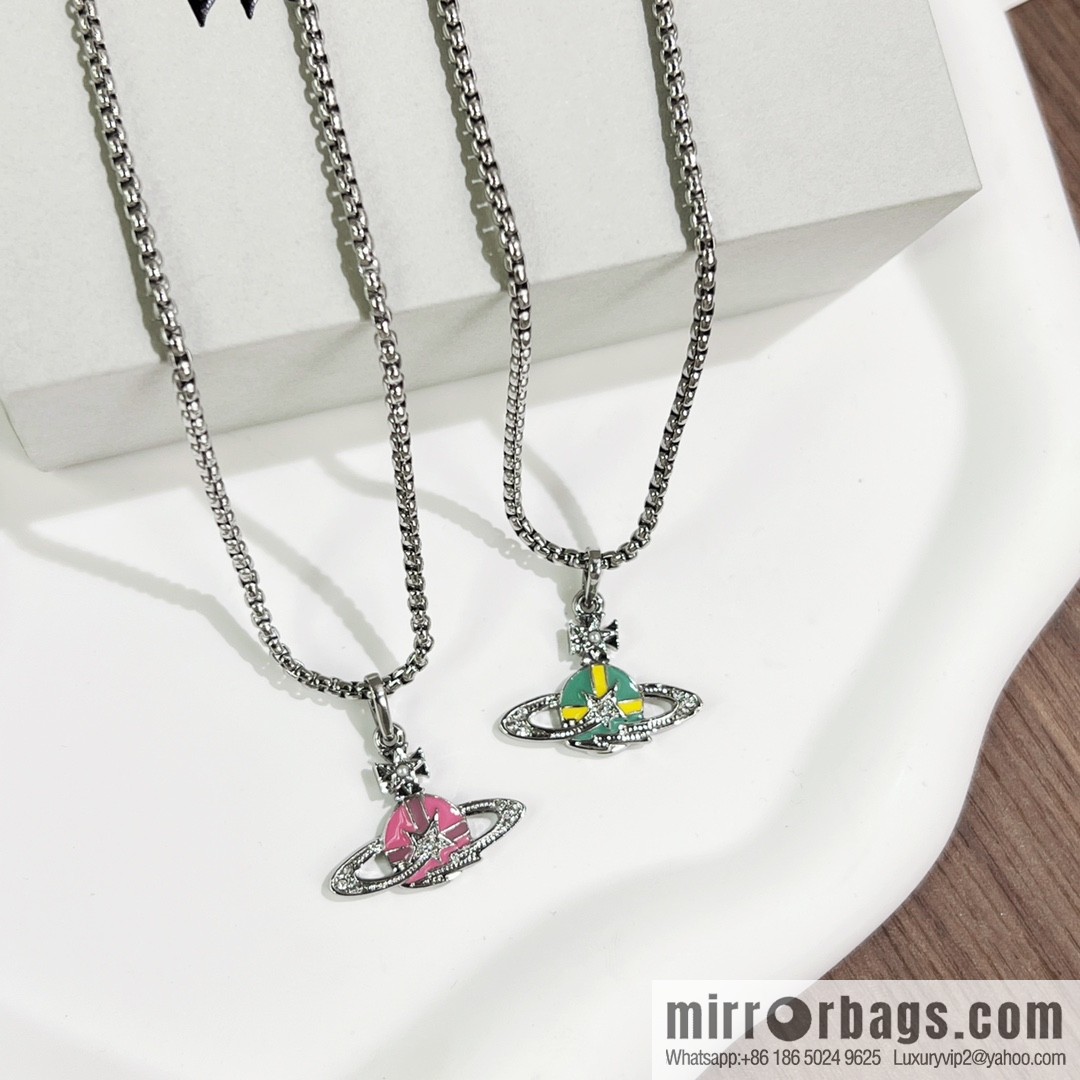 New ☑️ Vivienne Westwood Queen Mother Saturn necklace
