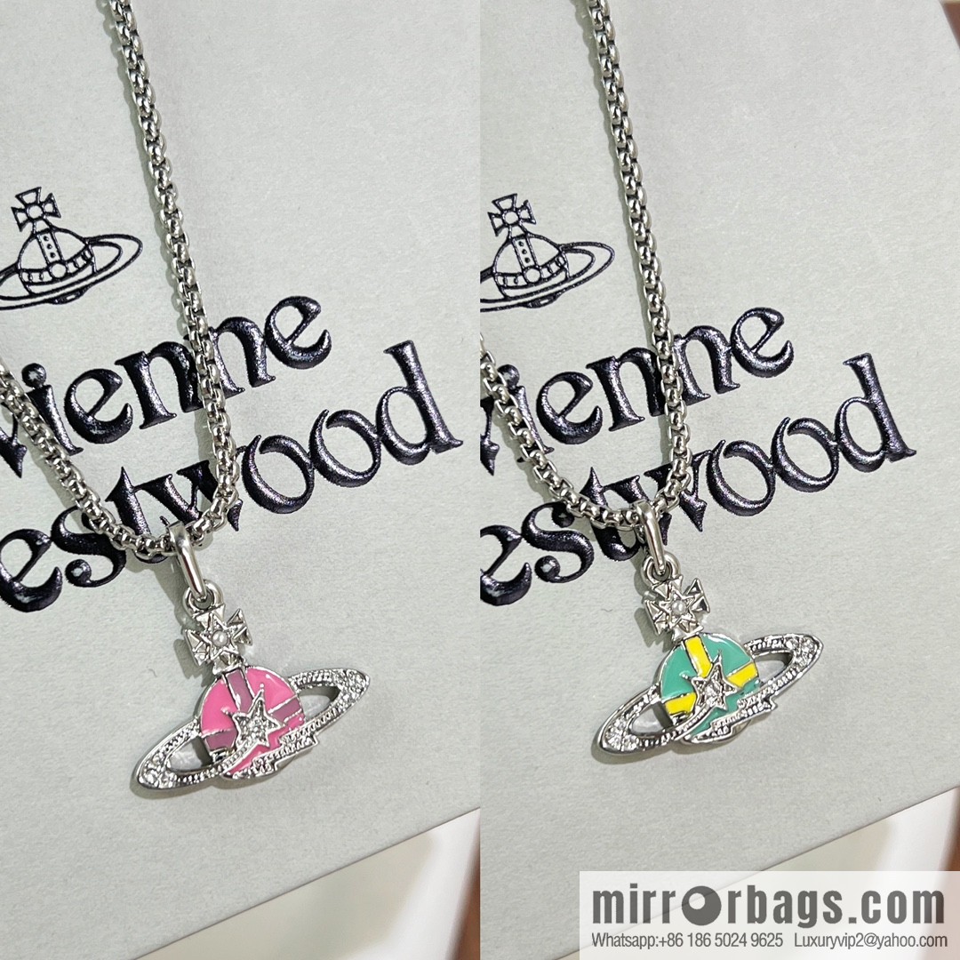 New ☑️ Vivienne Westwood Queen Mother Saturn necklace