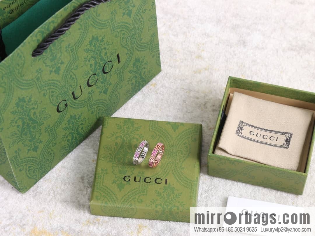 New gucci Gucci lcon series double G ring