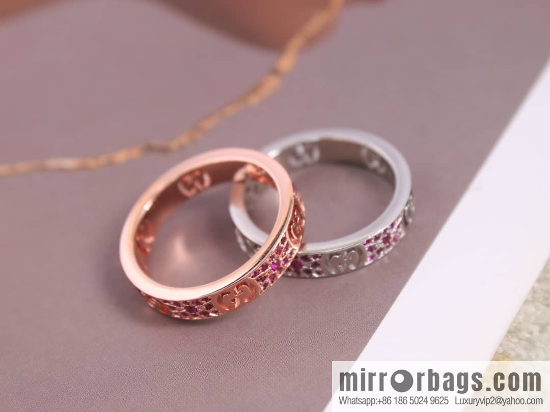 New gucci Gucci lcon series double G ring