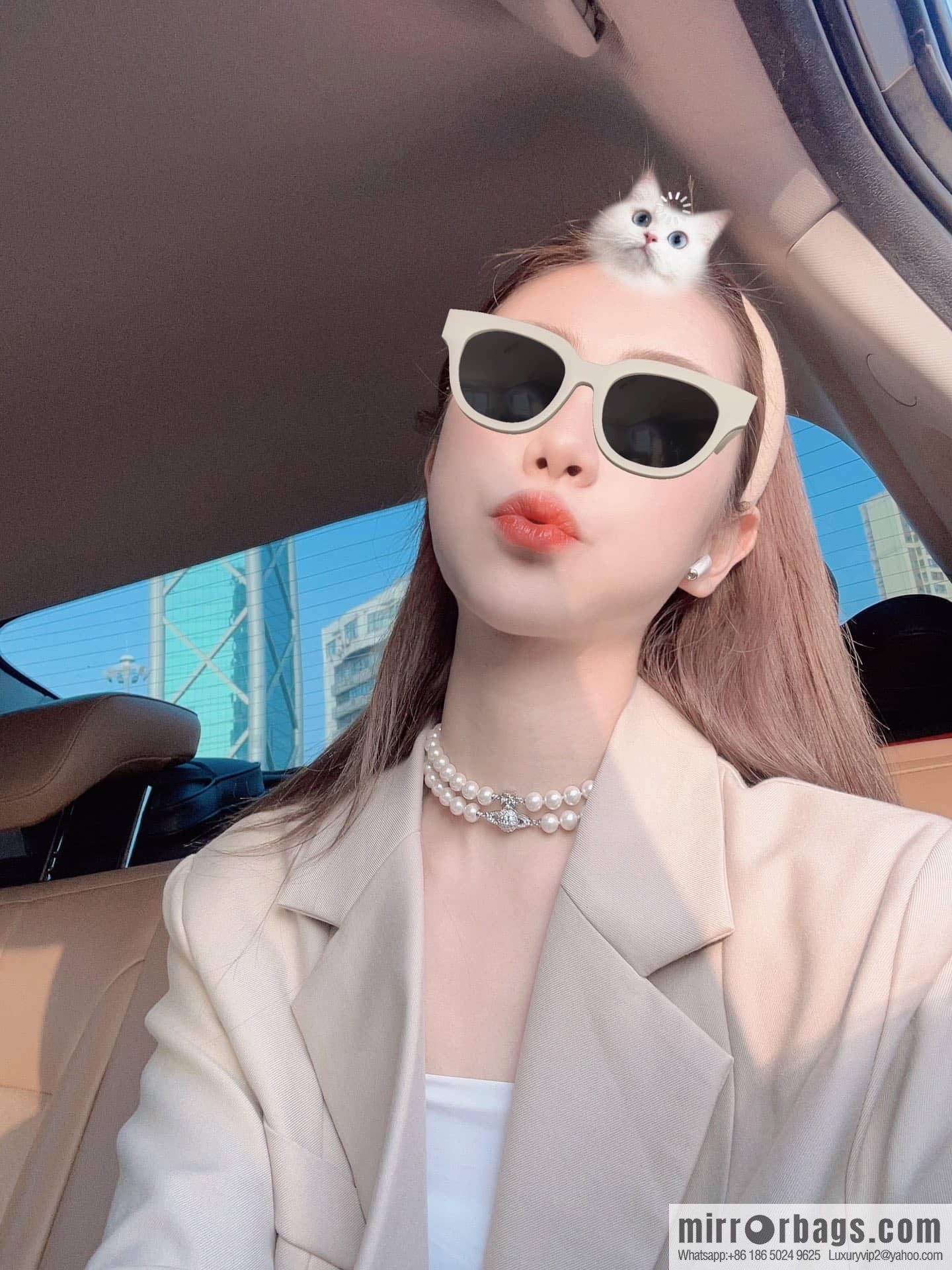 New ☑️ Vivienne Westwood Queen Mother Full Diamond Saturn Pearl Necklace