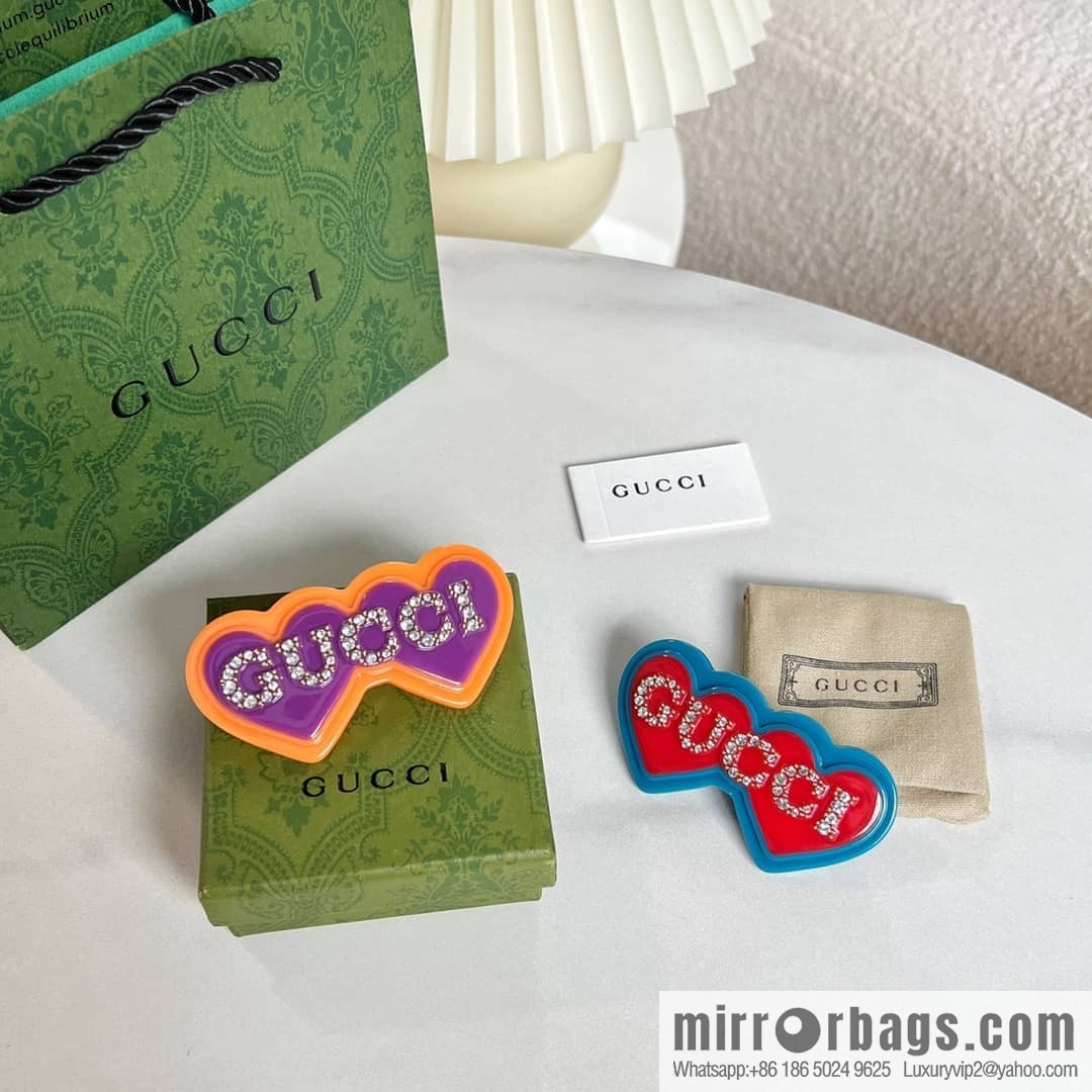 New Gucci full diamond gucci letter hairpin hairpin