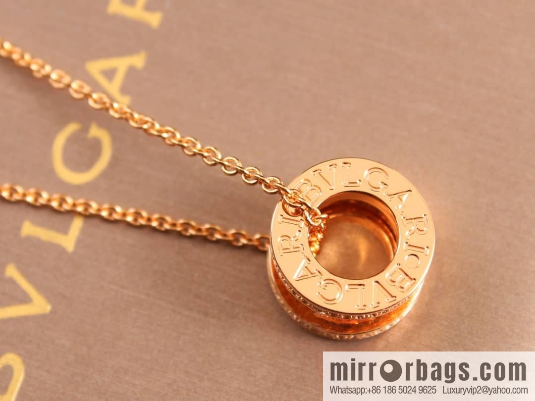 BVLGARI Bulgari double row diamond spring necklace