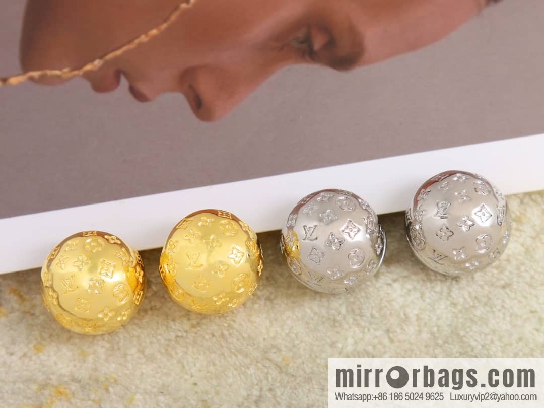 Louis Vuitton Louis Vuitton LV ball monogram stud earrings