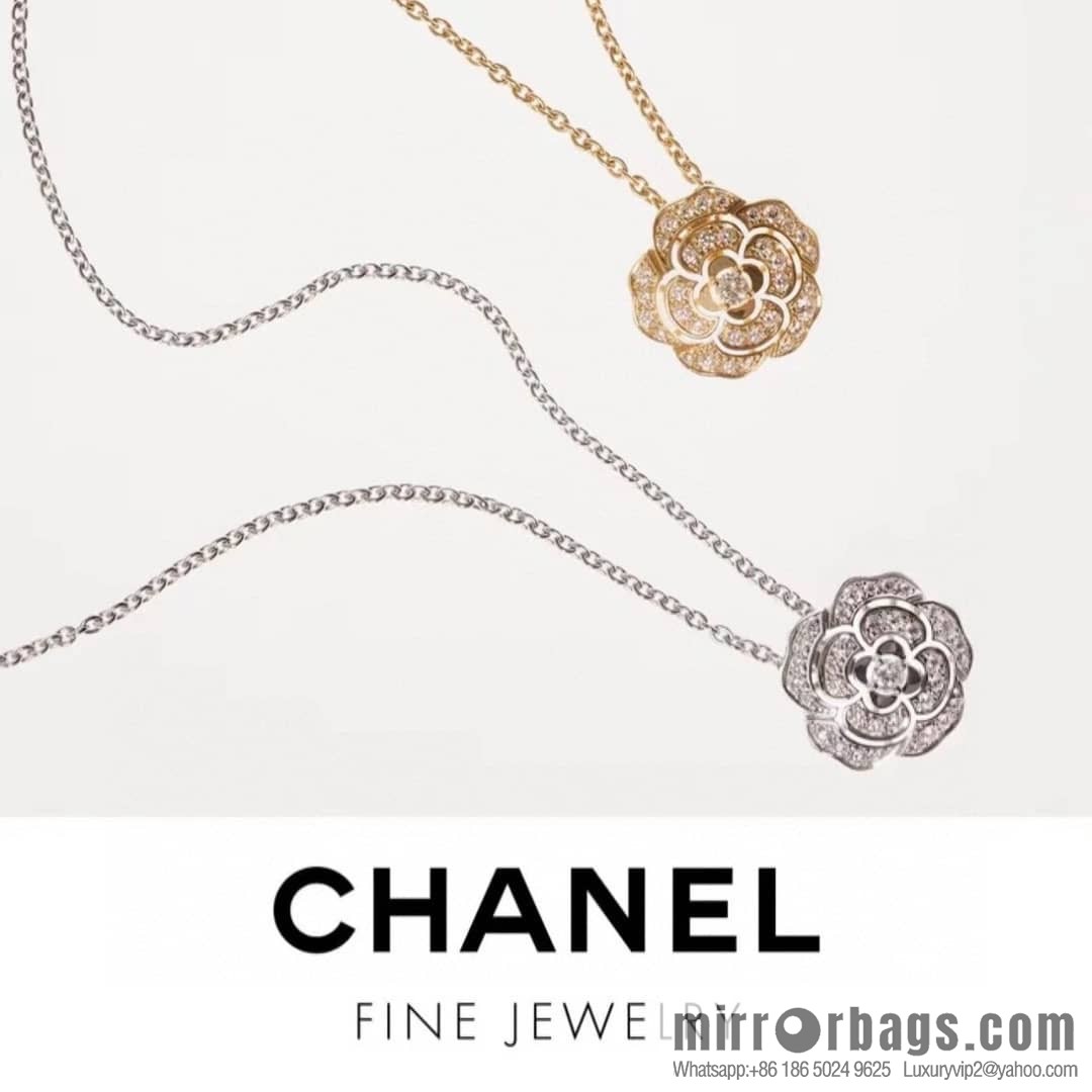 Chanel double c camellia necklace