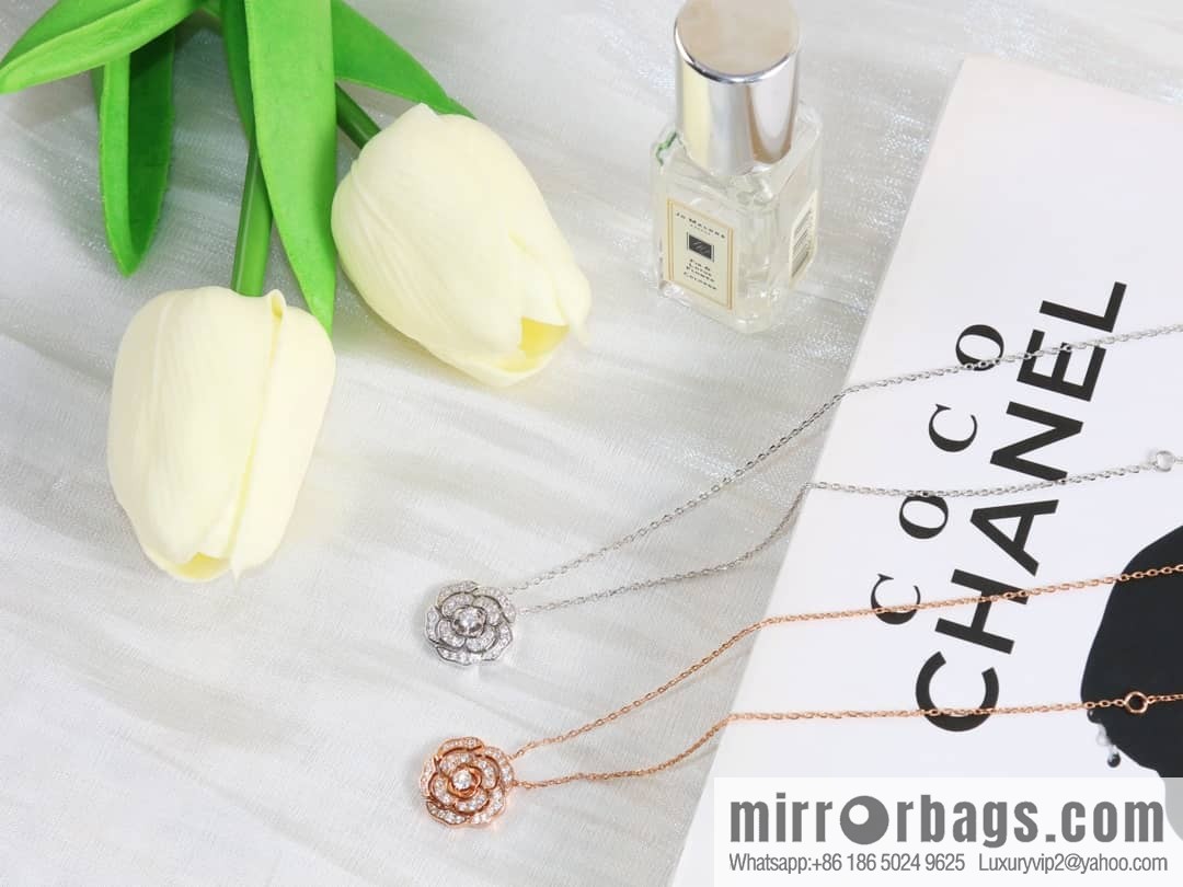 Chanel double c camellia necklace
