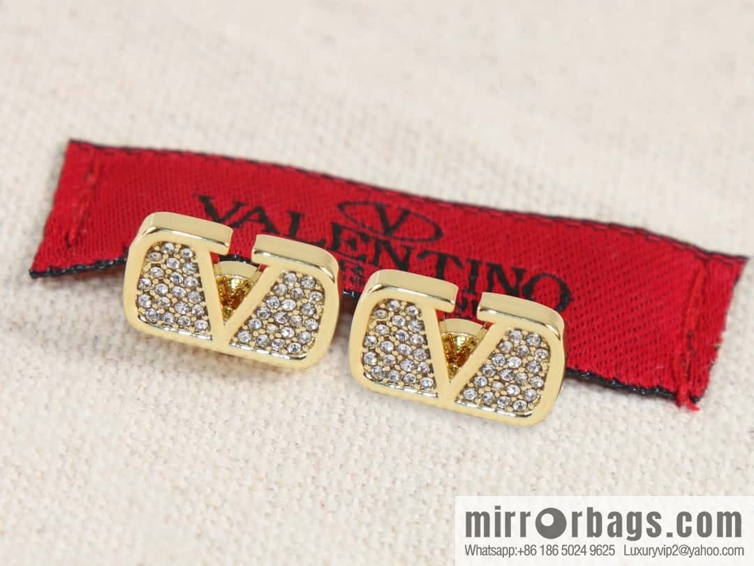 New ☑️ Valentino gold full diamond earrings