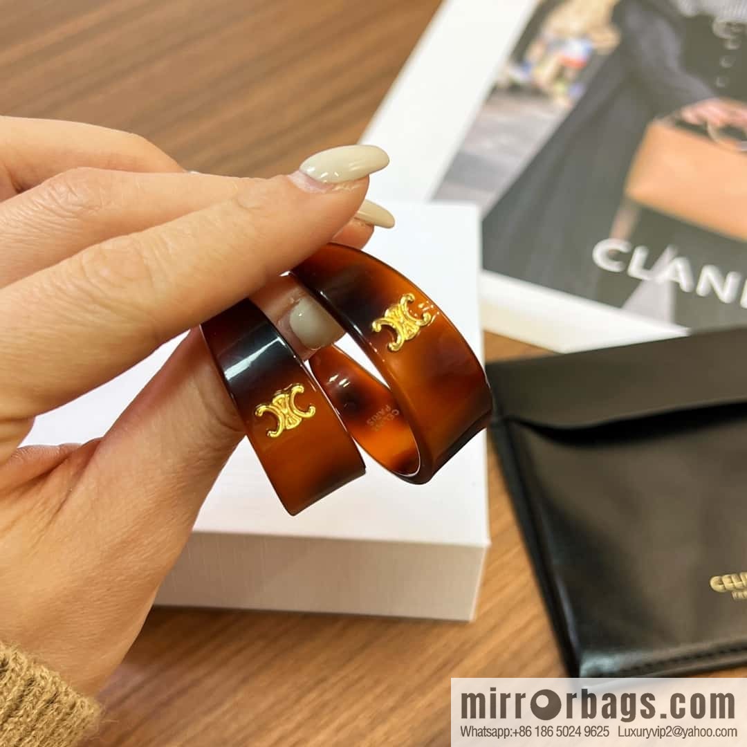 New Celine Arc de Triomphe half-bend earrings