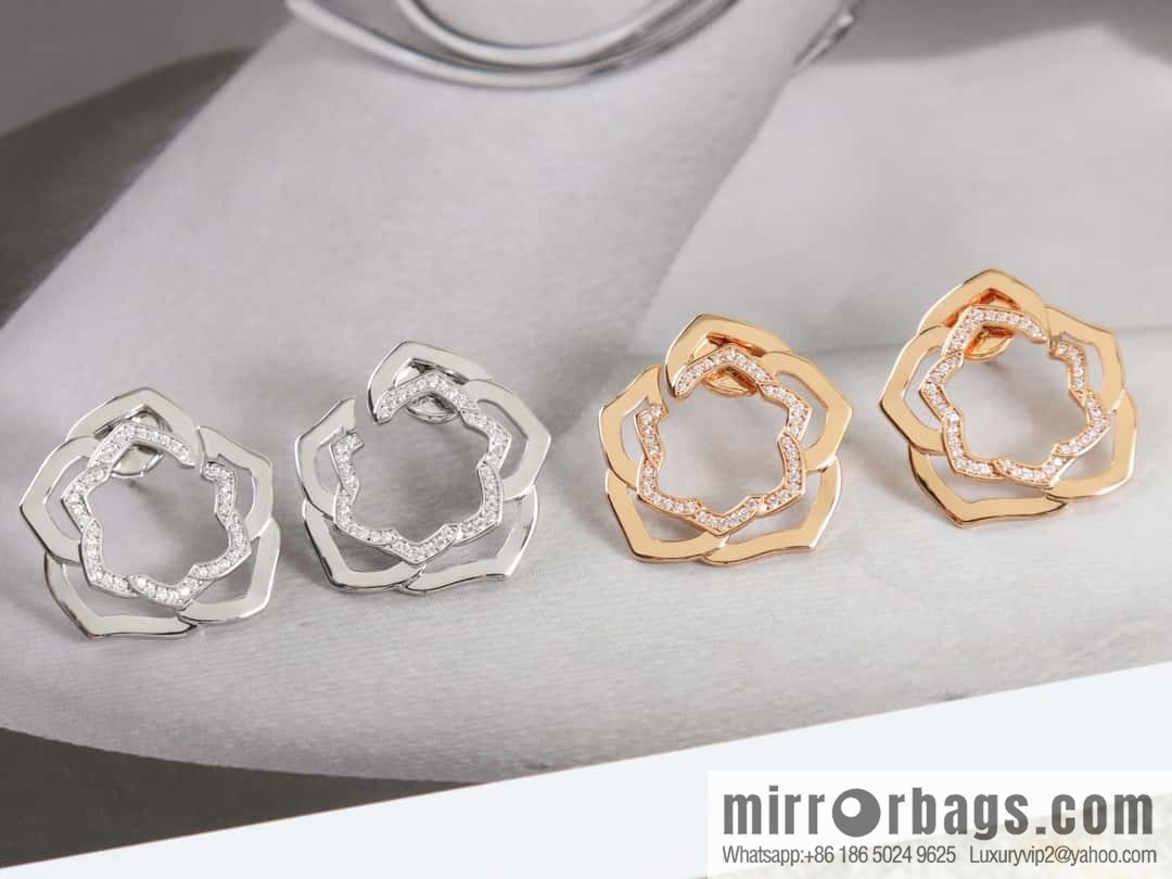 Piaget rose stud earrings