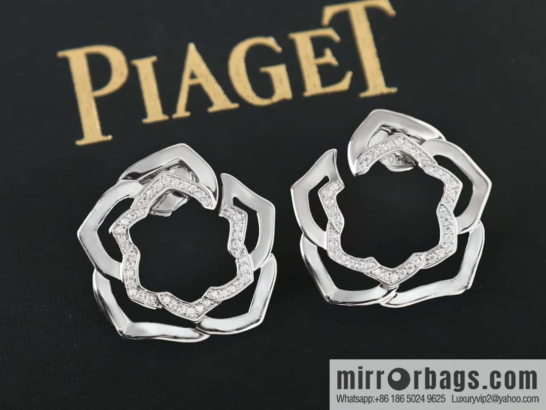 Piaget rose stud earrings