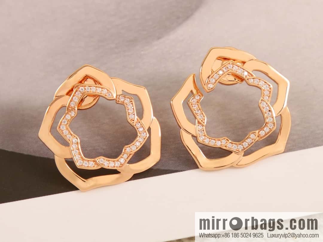 Piaget rose stud earrings