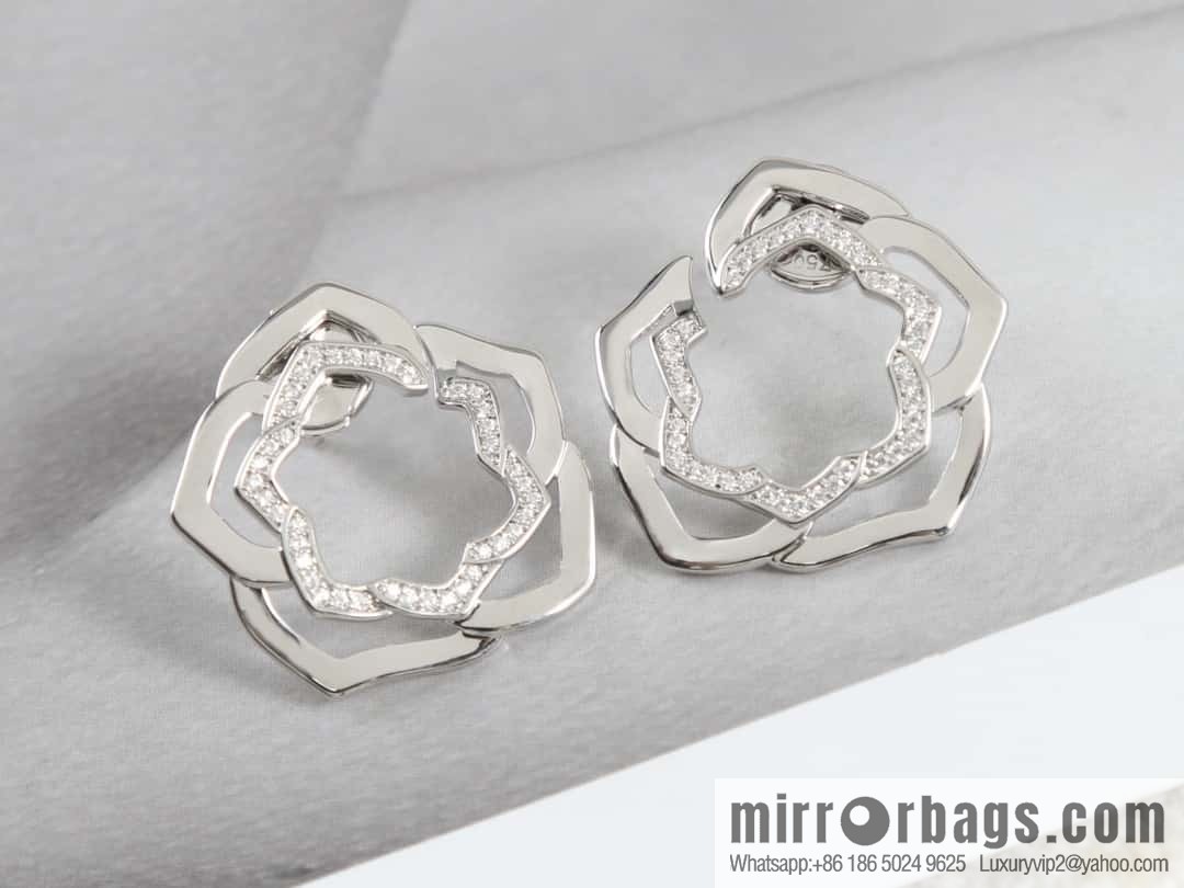 Piaget rose stud earrings