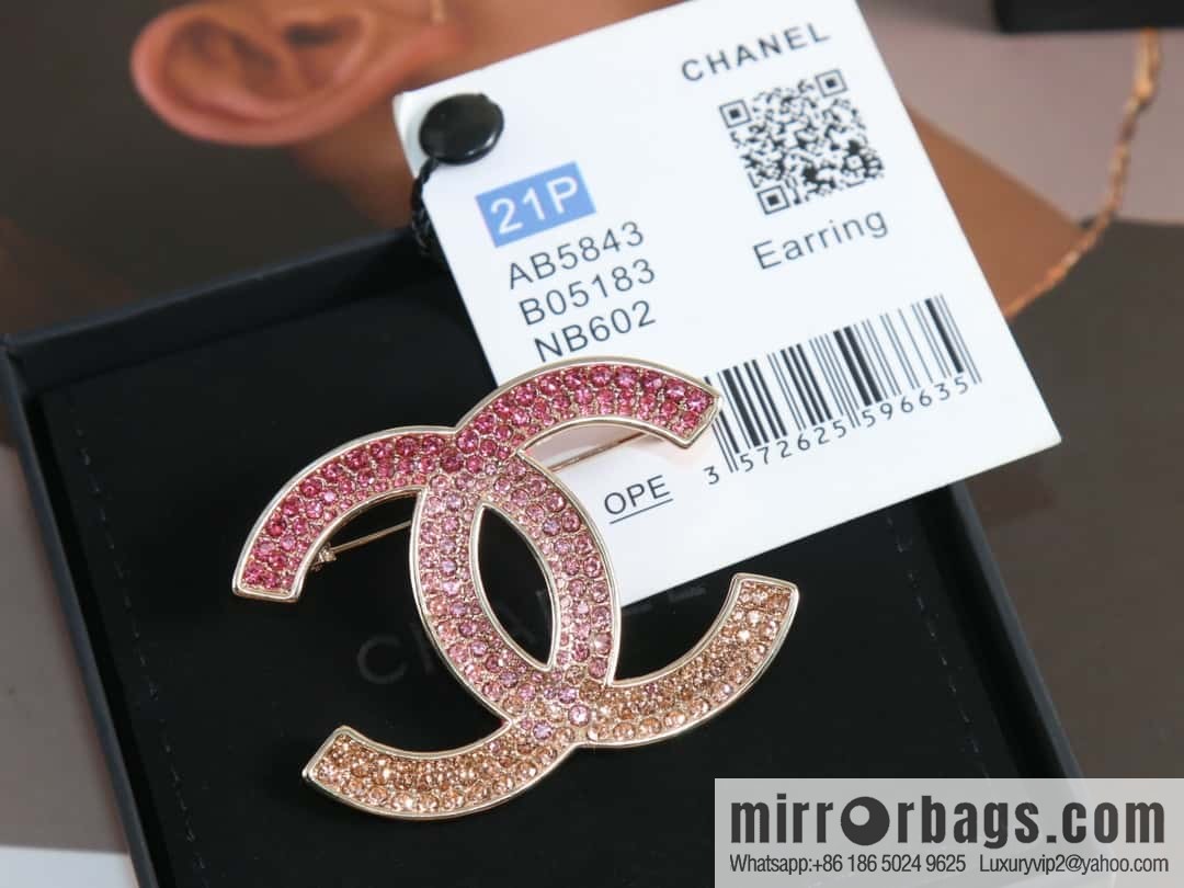 New ☑️ Chanel c2 double c full diamond perfume bottle stud earrings