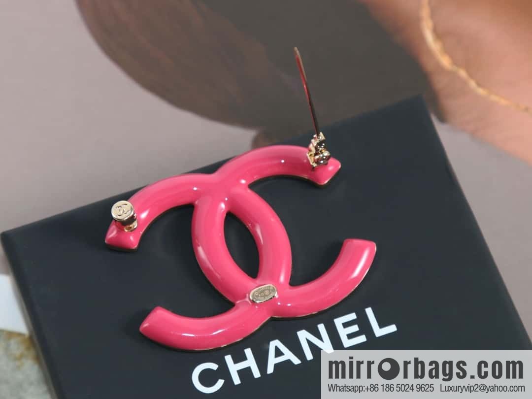 New ☑️ Chanel c2 double c full diamond perfume bottle stud earrings