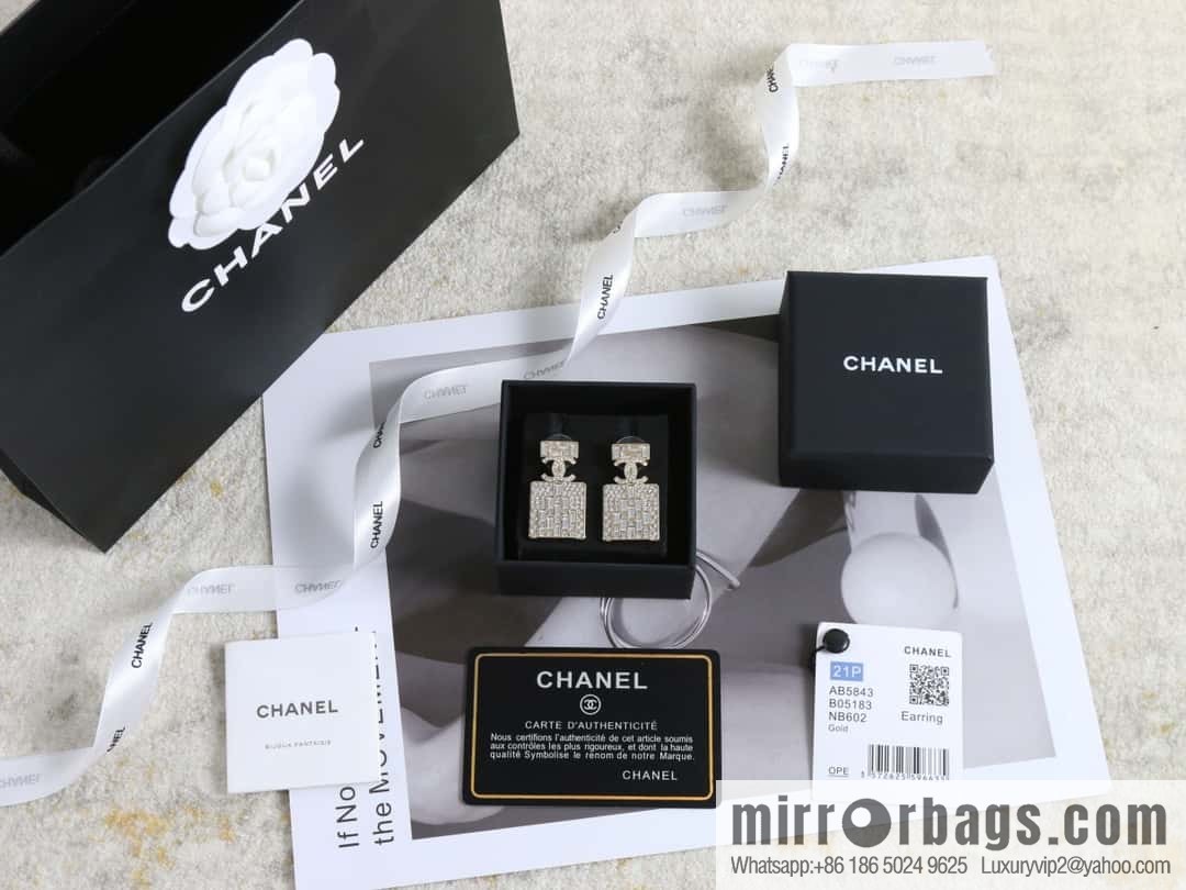 New ☑️ Chanel double c full diamond perfume bottle necklace