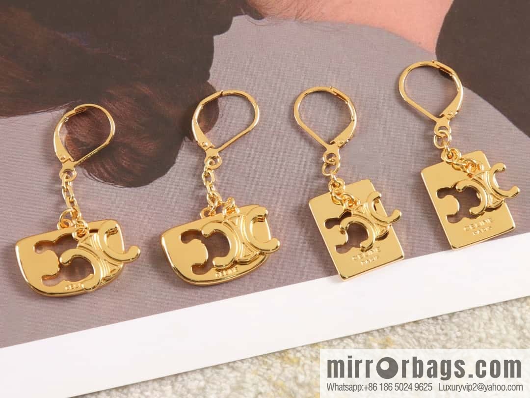 New Celine fringed Arc de Triomphe earrings
