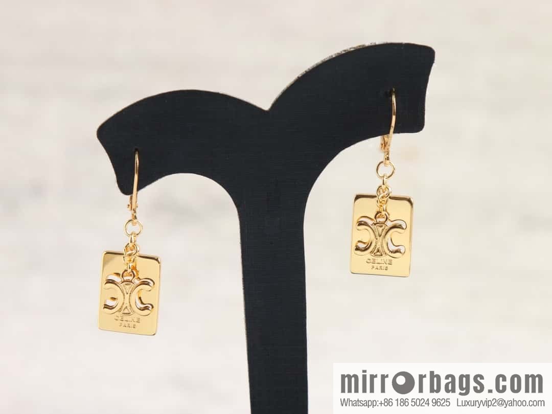 New Celine fringed Arc de Triomphe earrings