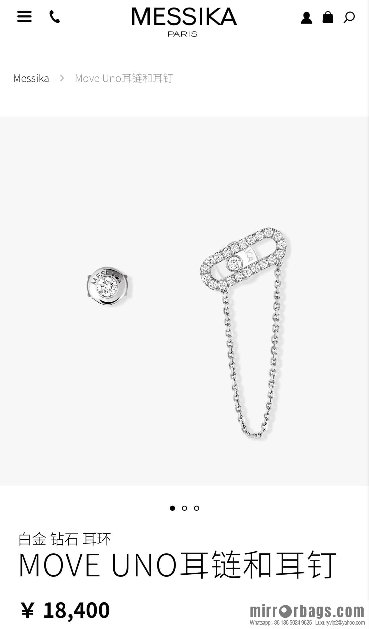 Messika MOVE UNO Asymmetrical earrings