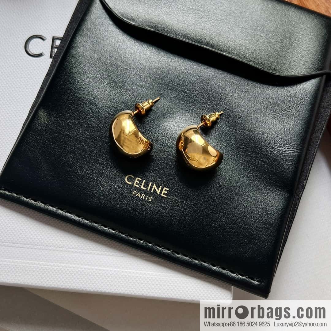 New ☑️ Celine gold drop stud earrings