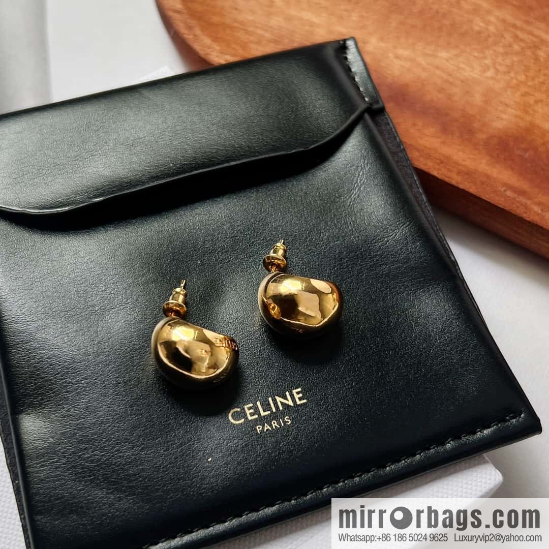 New ☑️ Celine gold drop stud earrings