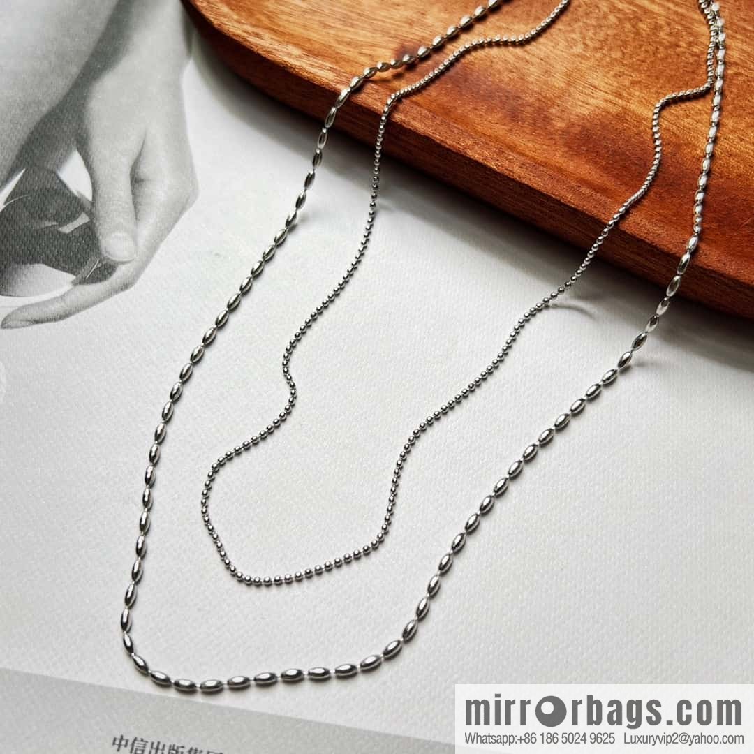 New ☑️ Chanel silver double layer double c necklace