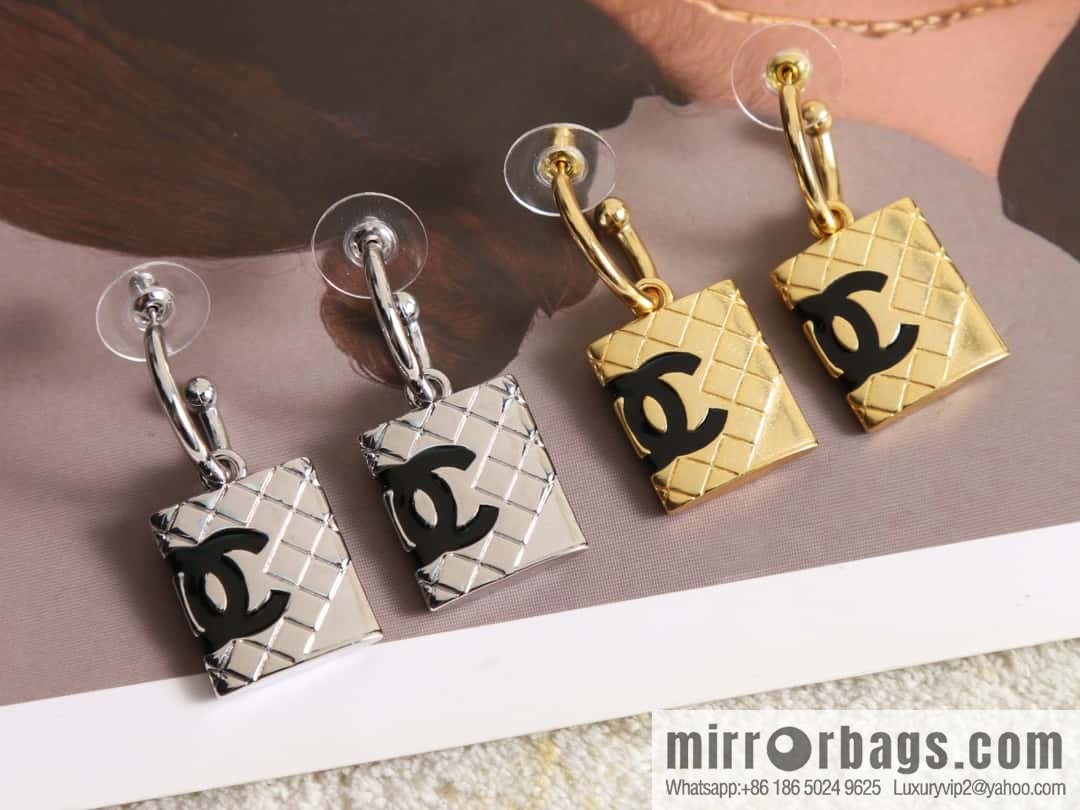 New ☑️ Chanel medieval series c2 diamond double c stud earrings