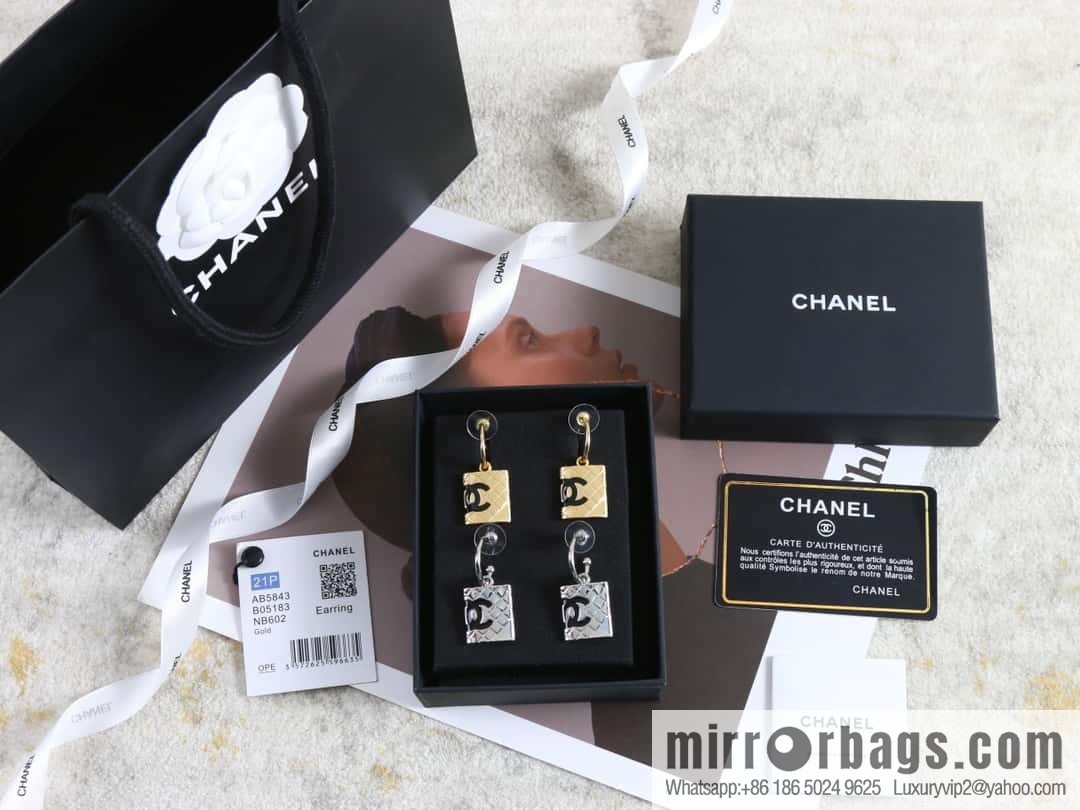 New ☑️ Chanel medieval series c2 diamond double c stud earrings