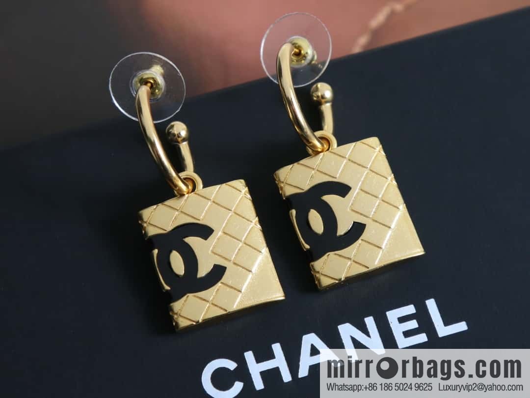 New ☑️ Chanel medieval series c2 diamond double c stud earrings