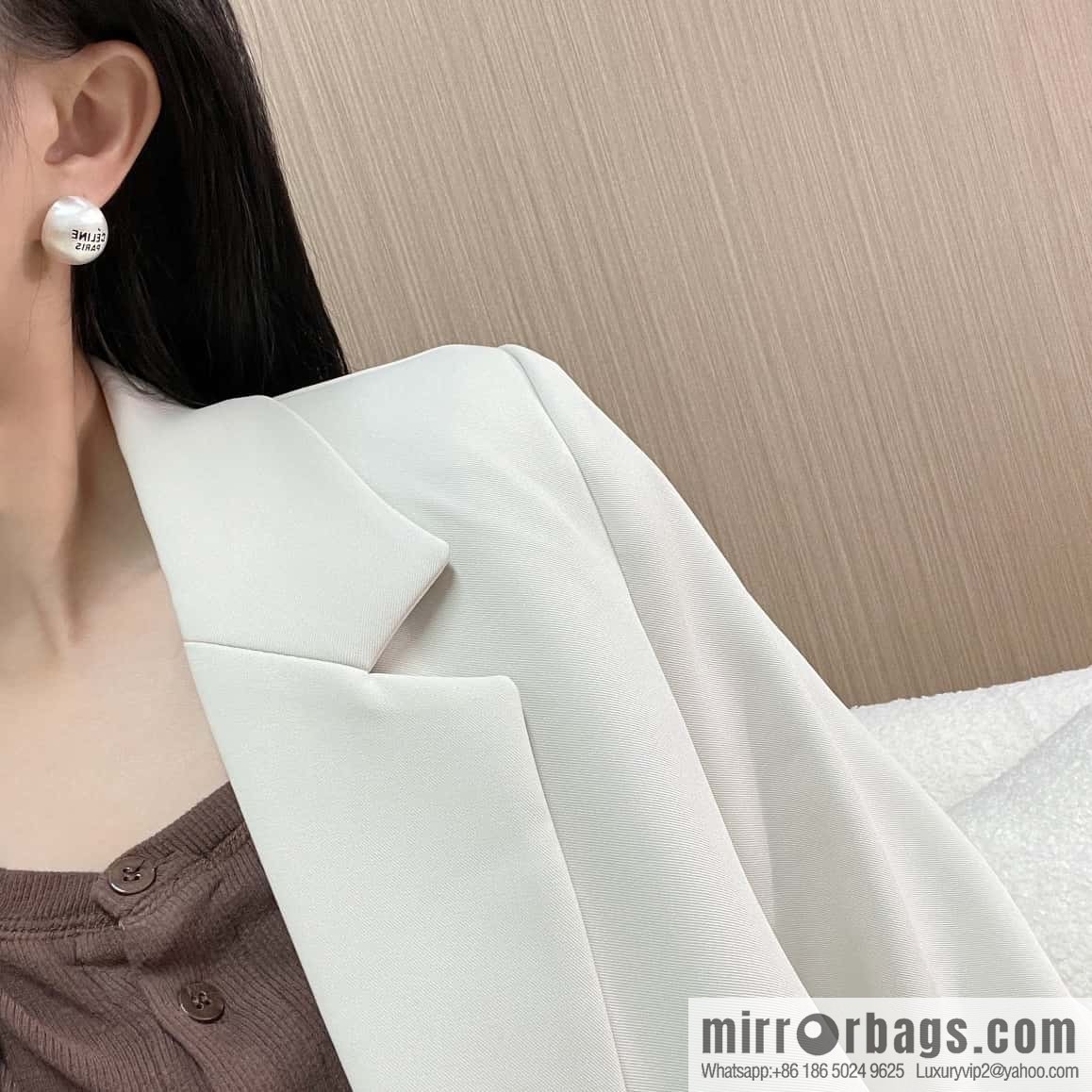 New ☑️ Celine round letter stud earrings