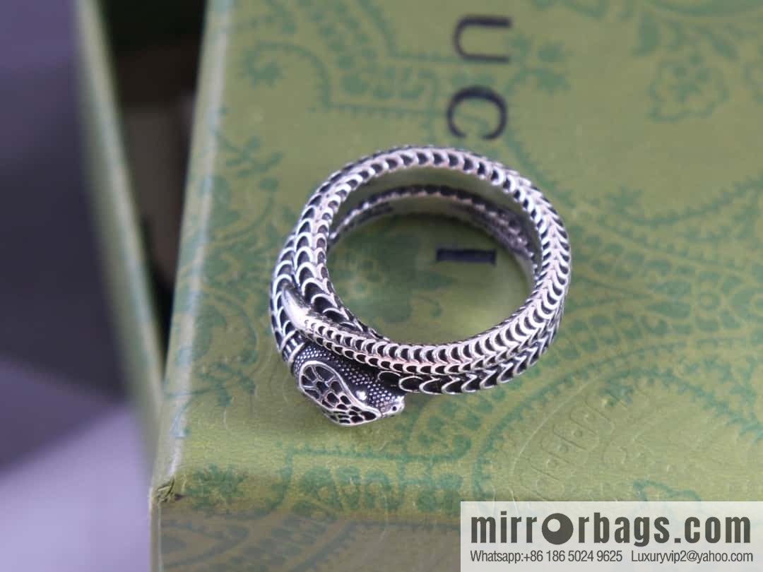 New Gucci gucci snake head ring