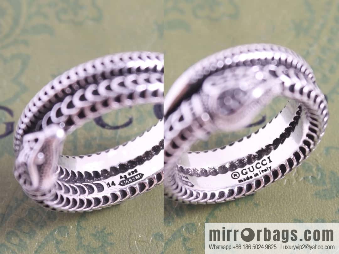 New Gucci gucci snake head ring