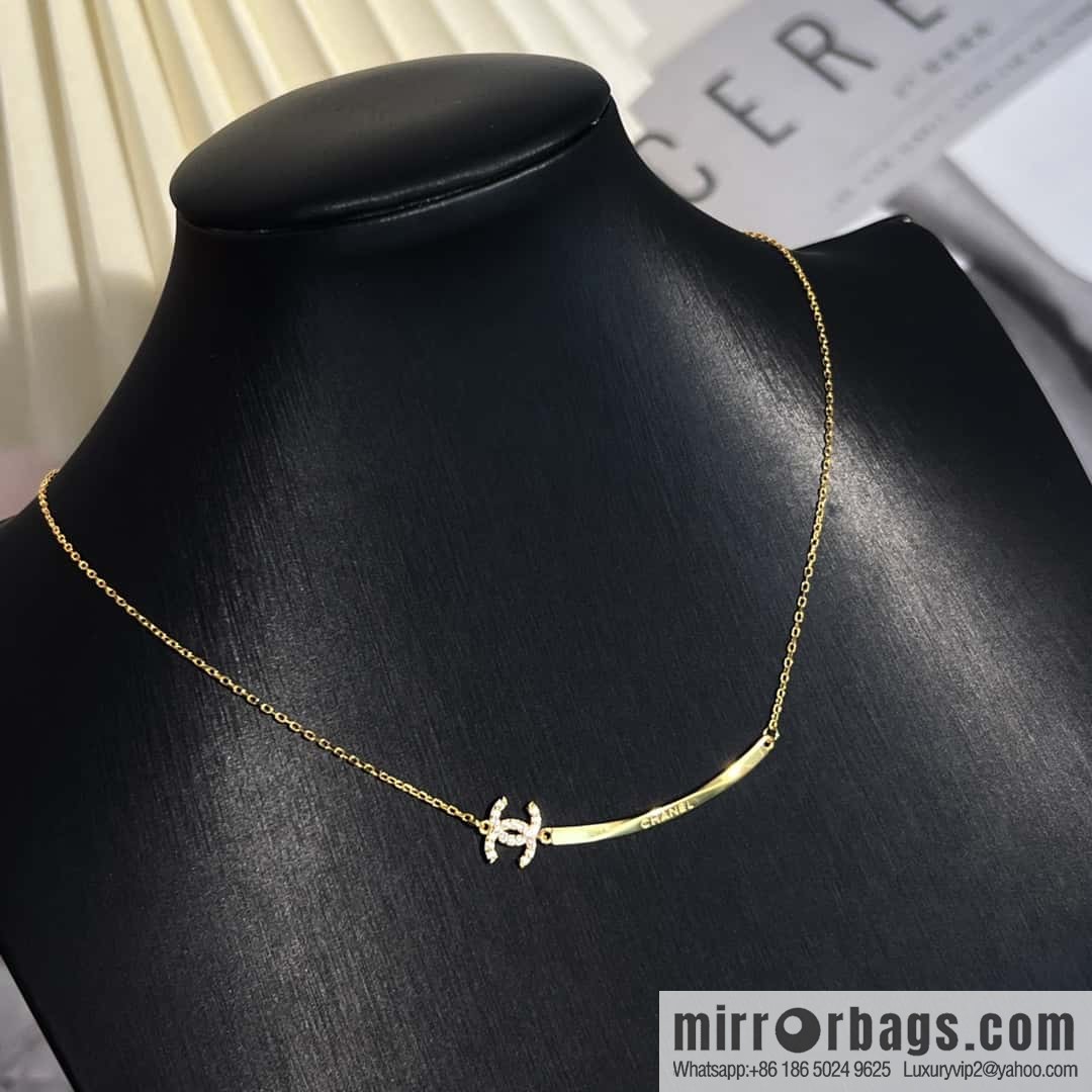 New ☑️ Chanel square double c necklace