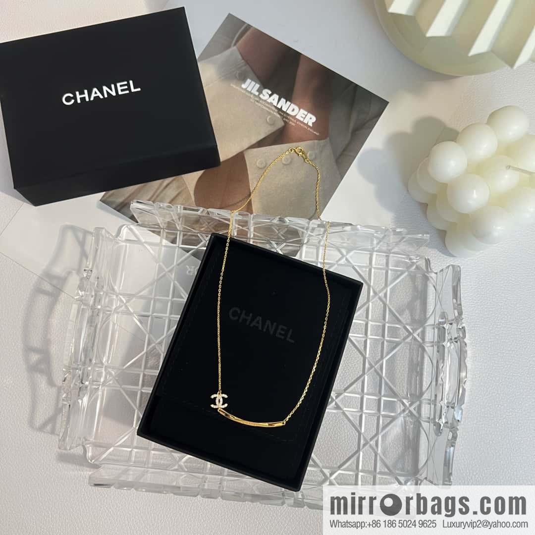 New ☑️ Chanel square double c necklace