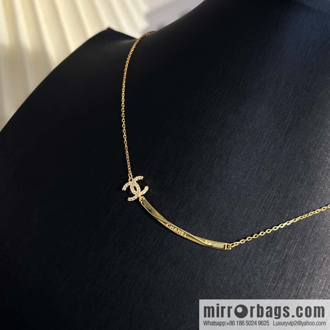 New ☑️ Chanel square double c necklace